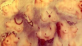 Винтажные эротические рисунки в смелом ретро стиле