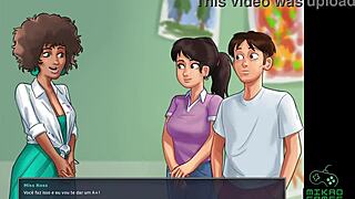 Hey, guess what? I’m your art professor in Summertime Saga Ep 105, teaching wild lessons!