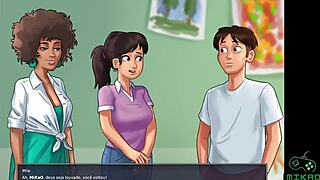 Hey, guess what? I’m your art professor in Summertime Saga Ep 105, teaching wild lessons!