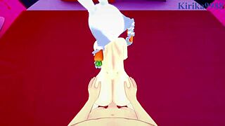 Usada Pekora from Hololive Vtuber Experiences Intense Creampie Sex in Cute 3D Outfit during Sexy Anime Hentai Teen Scene