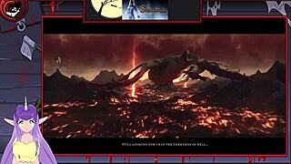 lets play succubus part 5 with redhead big tits and rough ass hentai action