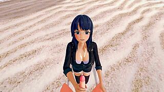 dude, pov sex with nico robin on the beach is unreal - one piece action!