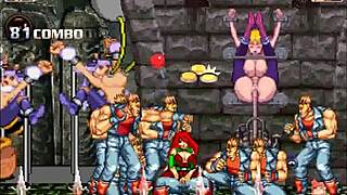 Hentai mugen m power gets creampied in doggystyle gangbang