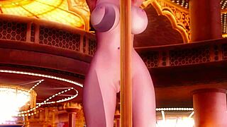 Meg lakuin pose tiang 2 dengan dancing dan posing