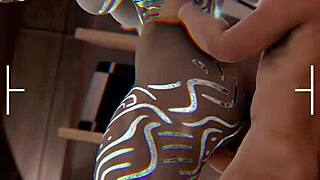 No idea for titles but this 3D anime game clip is steamy.
