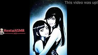 Detailed Hentai ASMR of Lesbian Lovers Kissing and Sucking with Licking Action