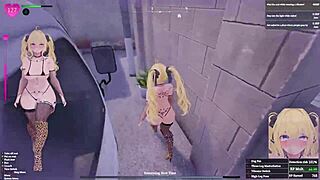 비밀 플래셔 마나카가 격렬한 드론 미션 중에 자신을 노출해