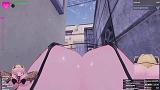 secret flasher manaka exposes herself during intense drone missions