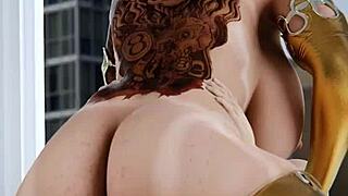 Uffas, That Rica Vieja in 3D Blender Animation Clip