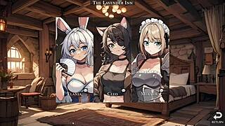 at least my cat girl learns to give head in slave harem part 2