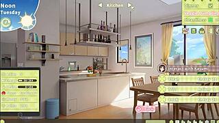 Summer Cloverハーレムヘンタイゲームep27で可愛いグラマラスティーン18+がステップシスターみたいに衣装でからかってデカモンスターちんぽを勃起させる 😈