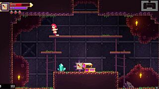 scarlet maiden in hentai game pornplay episode 3 receives hot standing creampie from big cock in mask dungeon with bdsm maid role