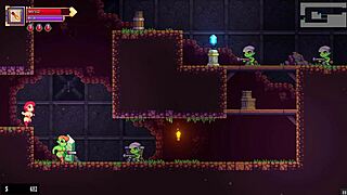 scarlet maiden in hentai game pornplay episode 3 receives hot standing creampie from big cock in mask dungeon with bdsm maid role