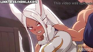 ルミ・ウサギヤマがルール34で巨乳と尻で激しいマンコファック