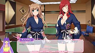 Lewd Idol Project Hot Spring Special Part 4 with Japanese Anime Babes in Bath Lesbian Action.