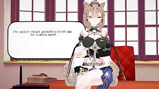 captain forgets pardofelis birthday in honkai impact 3d hentai