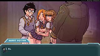 Akaburs Star Channel 34 Part 64 Shows Hermione Pussy in Rough Orgy with Redhead and Brunette Tits