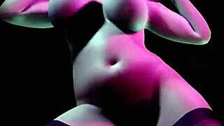 Striptease with a Hot Cougar with Big Tits That Dances with Music 3D Porn