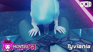 Elisa giving that deep blowjob in VR 😏