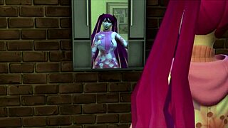 Девушка из аниме в Sims 4 жаждет дикого веселья с сексуальными движениями и глубоким проникновением