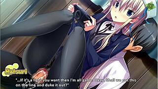 Girlfriend Matsuri Rides Cowgirl In Tenioha Hentai. Fucking Small Tits Friend Outfit.