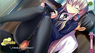 Girlfriend Matsuri Rides Cowgirl In Tenioha Hentai. Fucking Small Tits Friend Outfit.