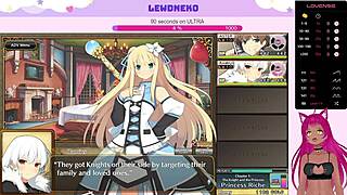 oh man, this vtuber lewdneko is playing evenicle part 3 with cute moaning creampie