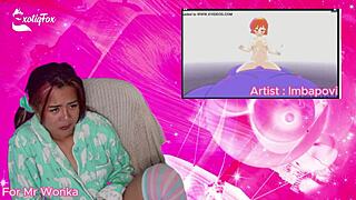 Please stop getting bigger in hentai with inflated sexy anime babes