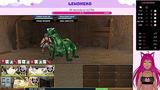 oh man, this vtuber lewdneko is playing evenicle part 3 with cute moaning creampie