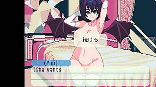 enkou succubus rides big cock in cowgirl fucking