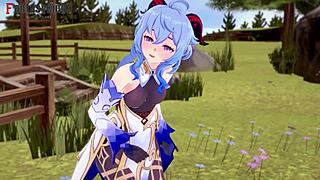 Ganyu, your big ass looks perfect for creampie in that costume