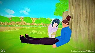 Hinata Hyuga Gives Intense Handjob in Naruto Scene