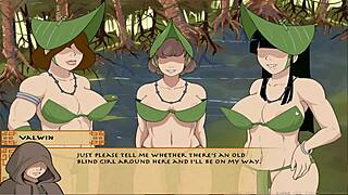 Korra χαϊδεύει τεράστιο πουλί σε σκηνή χειροβασίας στον βάλτο