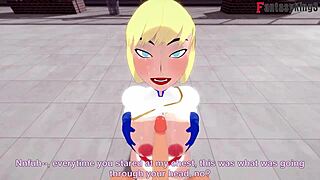 Power Girl and Superman in Fantasy Adventure