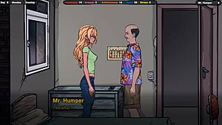 Oh wow, cute student girl with big tits kissing apartment owner in kitchen – game name Ptre0n L SD131313! 😘