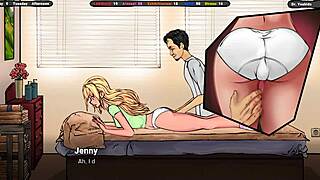 Slutty masseur aids shy waitress to climax!