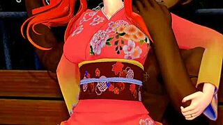 Vanessa veren gets fucked hard in outdoor 3d cum action with asian hentai!