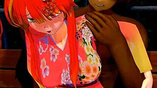 Vanessa veren gets fucked hard in outdoor 3d cum action with asian hentai!