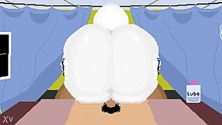 haydee challenges stamina with big tits riding