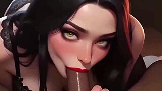 POV Hot Milf Teases with Mind-Blowing Blowjob in 3D Cartoon