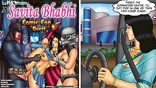 savita bhabhi in episode 133 explores the comic-con quest adventure