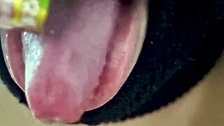 I turned his cock into my personal lollipop at home.
