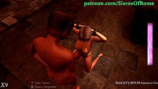 slaves of rome game shows shemale mistress dominating futa slave in raw bdsm action