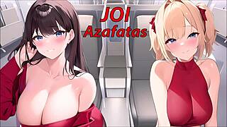 damn, joi hentai with flight attendants on a plane in spanish is hot!