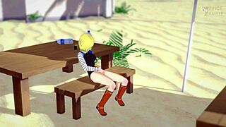 Android 18 gets off in public. Dragon Ball Z heats up!