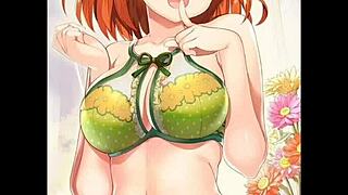 Văd țâțe mari fără păr și pizdă rasă în hentai yotsuba