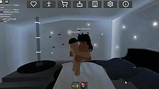 Chilling in the Roblox condo, just hanging out.