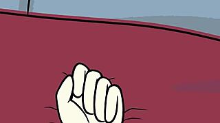 Cartoon Porn Parody XXX Slams Hardcore Lesbian Action