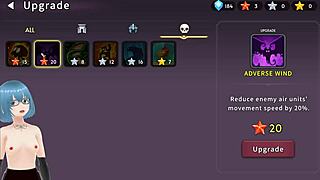 Beautiful mystic defenders gameplay starts with big tits action