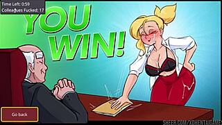 Hentai Game Barely Working Hints at Big Tits and Ass in Level 1 Full Movie Scenes